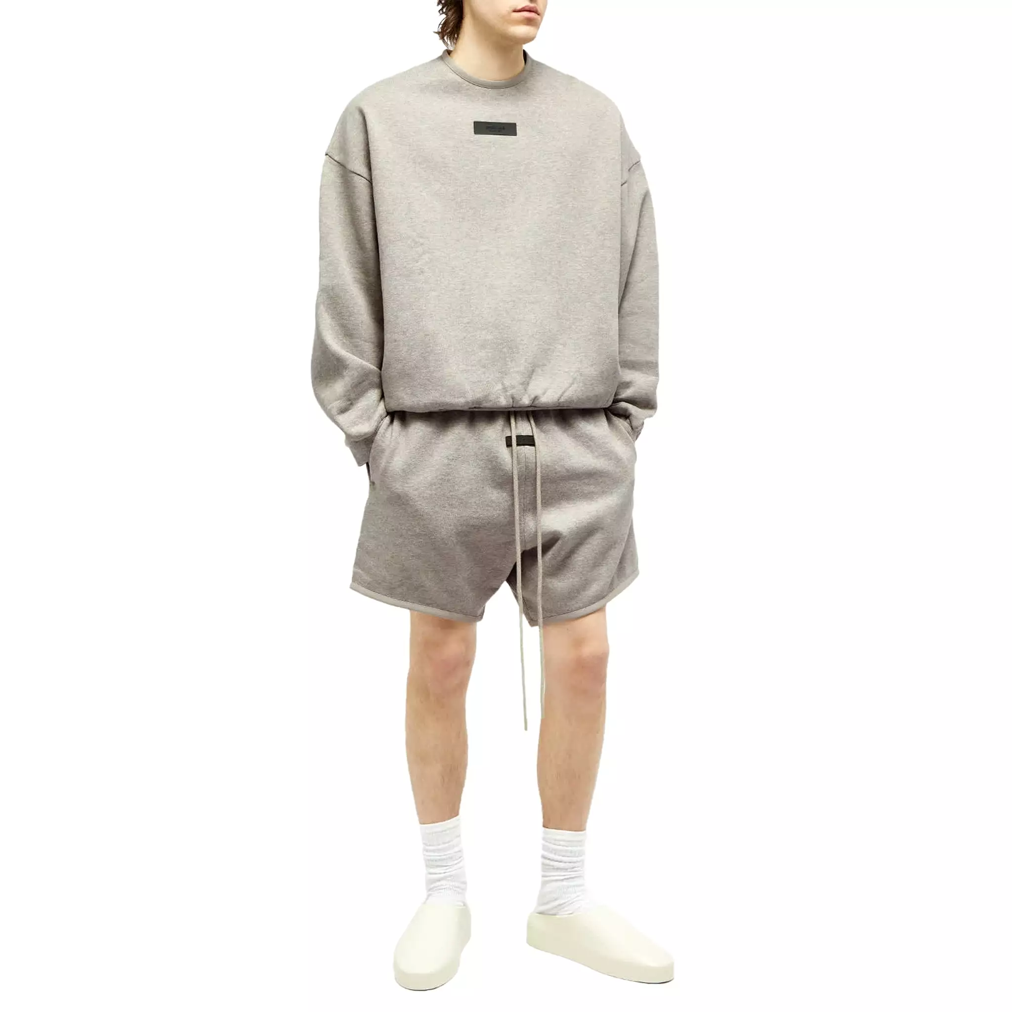 Fear Of God Essentials Dark Heather Oatmeal Crewneck (FW23)