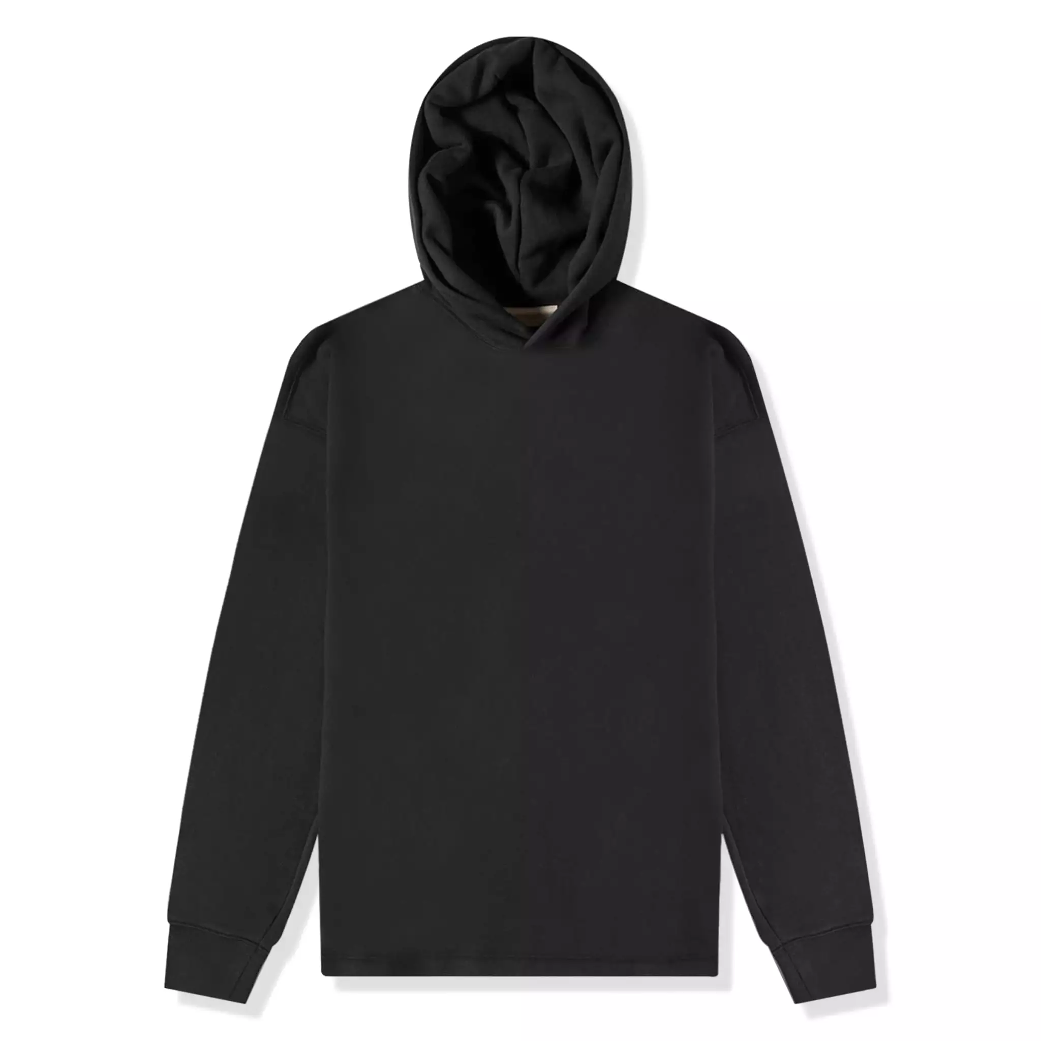 Fear Of God Essentials Relaxed Black Hoodie (SS22)