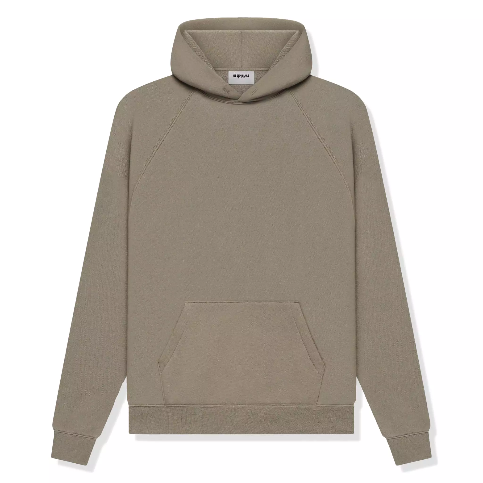 Fear Of God Essentials Reverse Logo Taupe Hoodie (SS21)