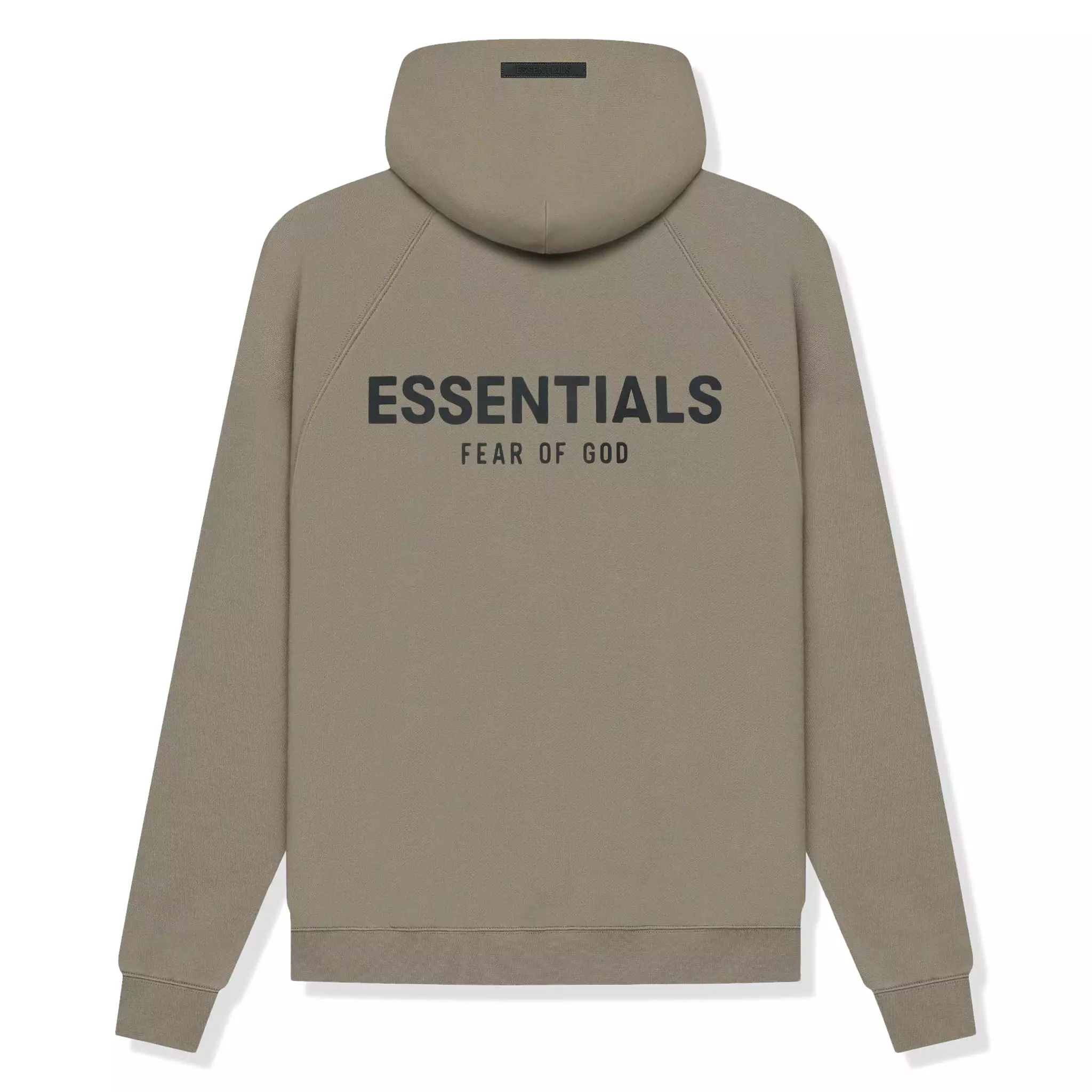 Fear Of God Essentials Reverse Logo Taupe Hoodie (SS21)