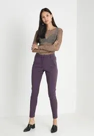 FIVE UNITS - JOLIE 374 Pants Blackberry Coated