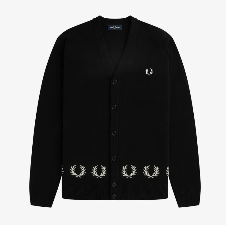 FRED PERRY  |Unisex Wool Street Style Plain Logo Cardigans