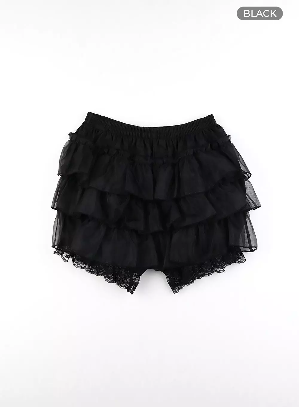 Frill Lace Banding Mini Skirt CM427