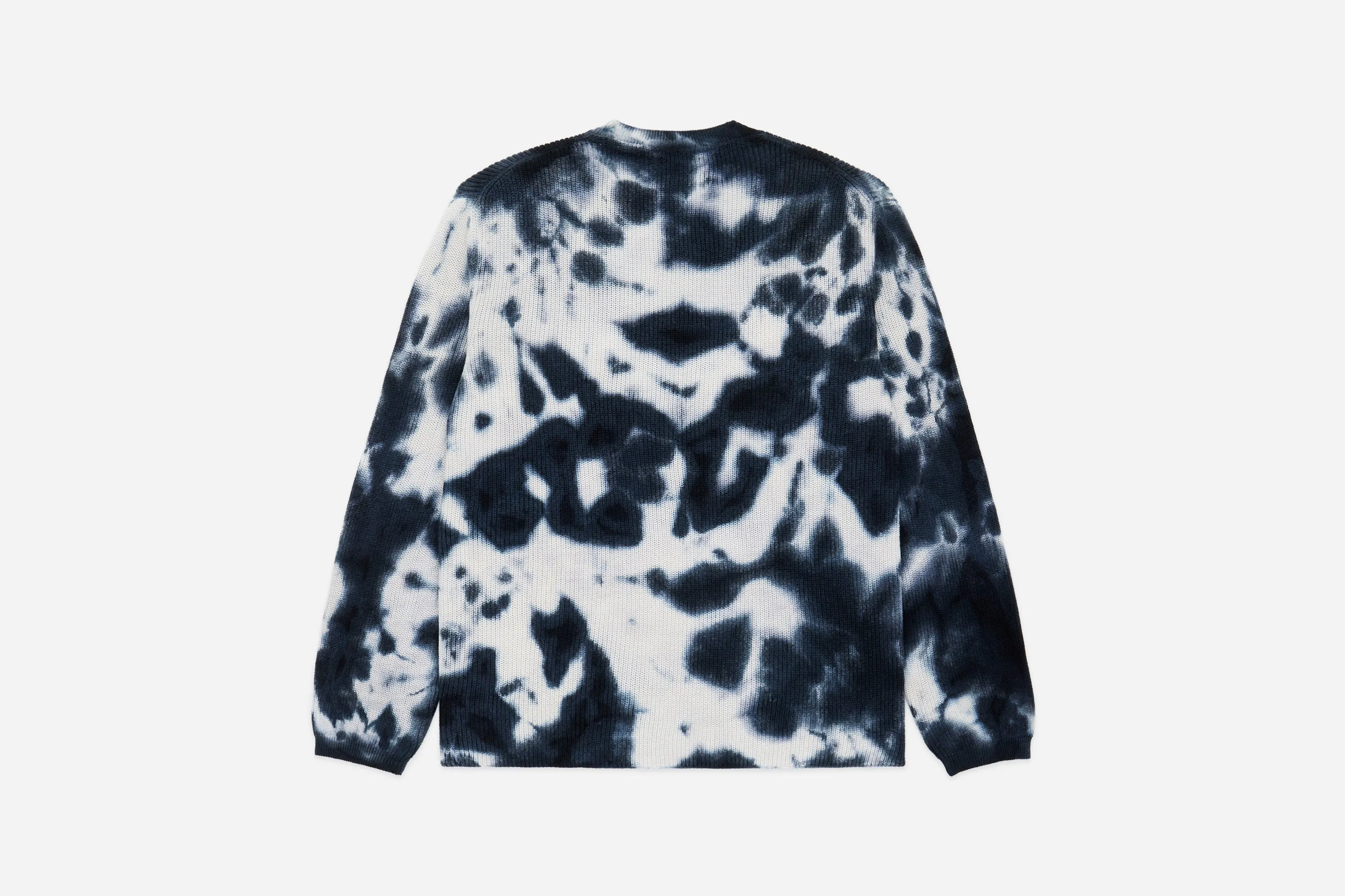 Garment Dyed Knit Long Sleeve Sweater ~ Ink Blot