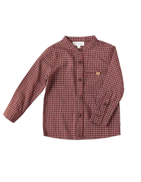 George Boys Shirt - Red Check