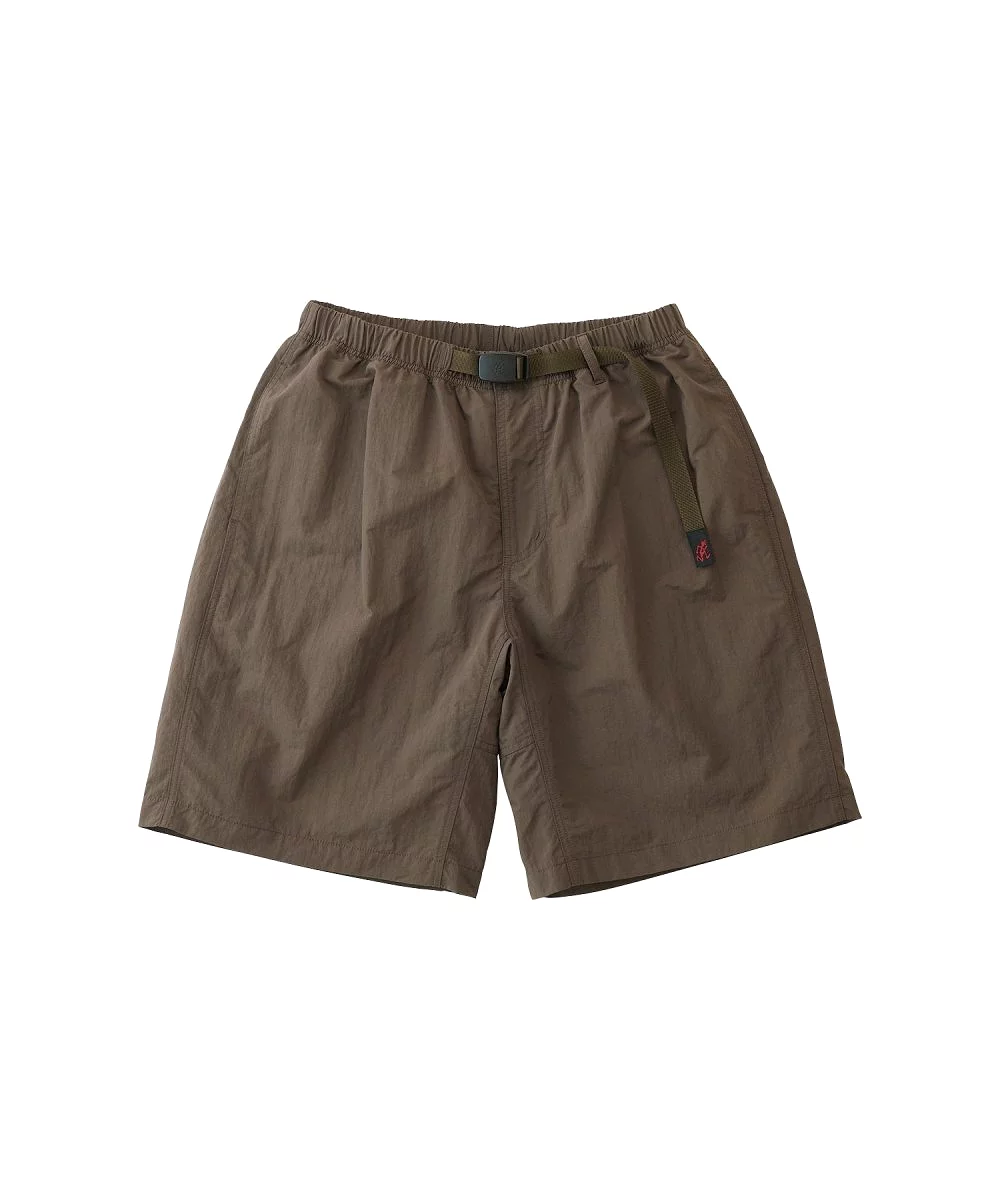 Gramicci NYLON LOOSE SHORT DARK BROWN