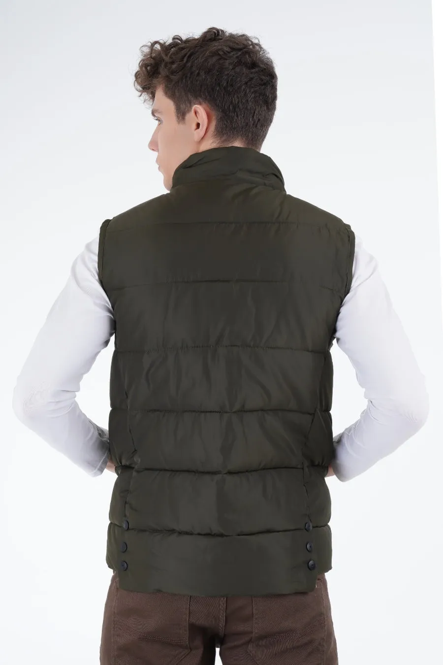 Green Puffer Gilet