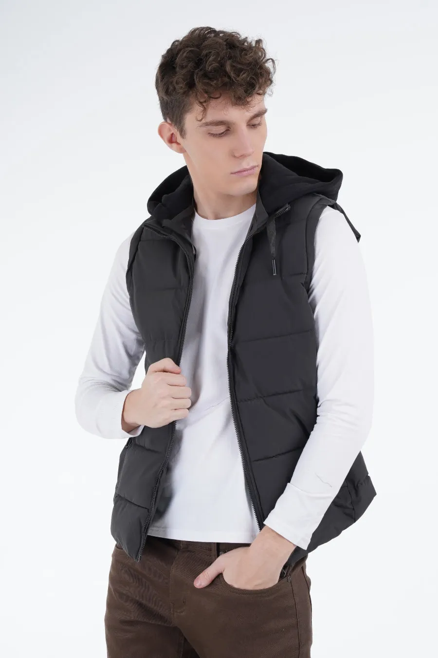 Grey Puffer Gilet