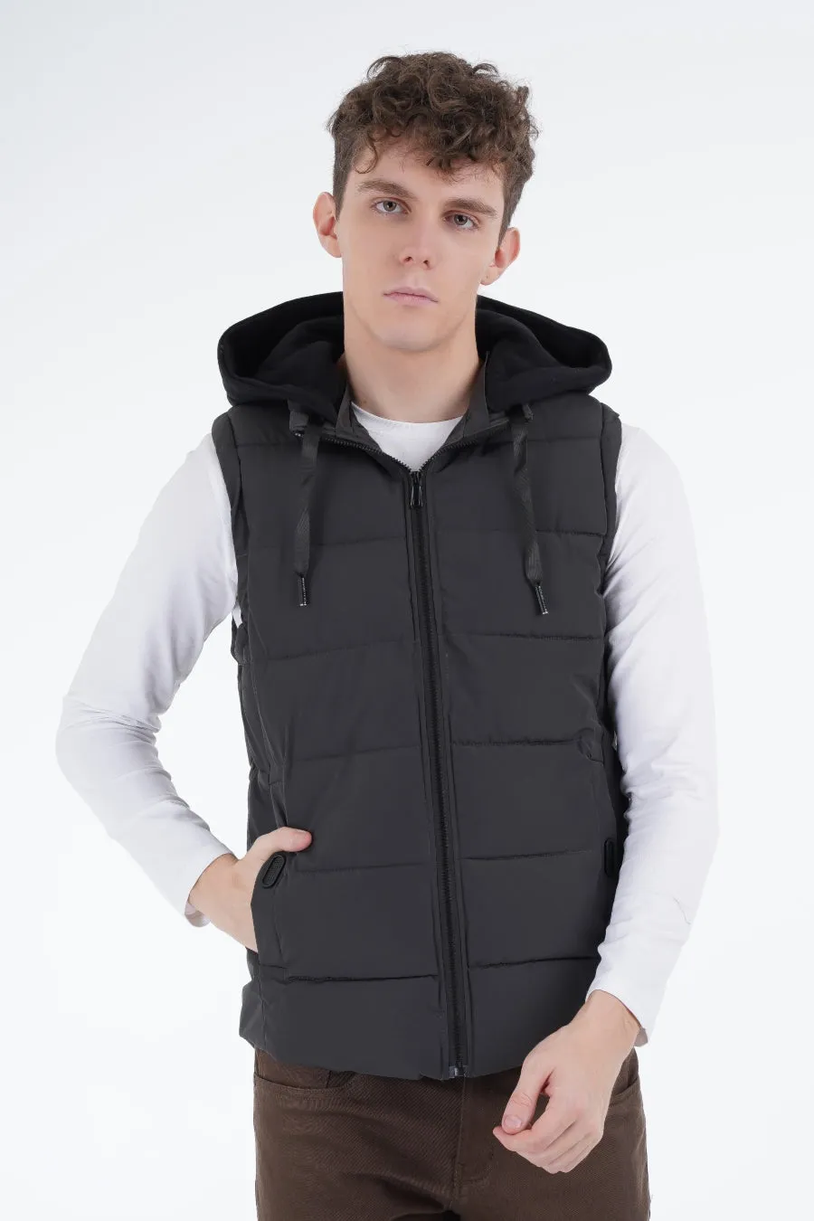 Grey Puffer Gilet