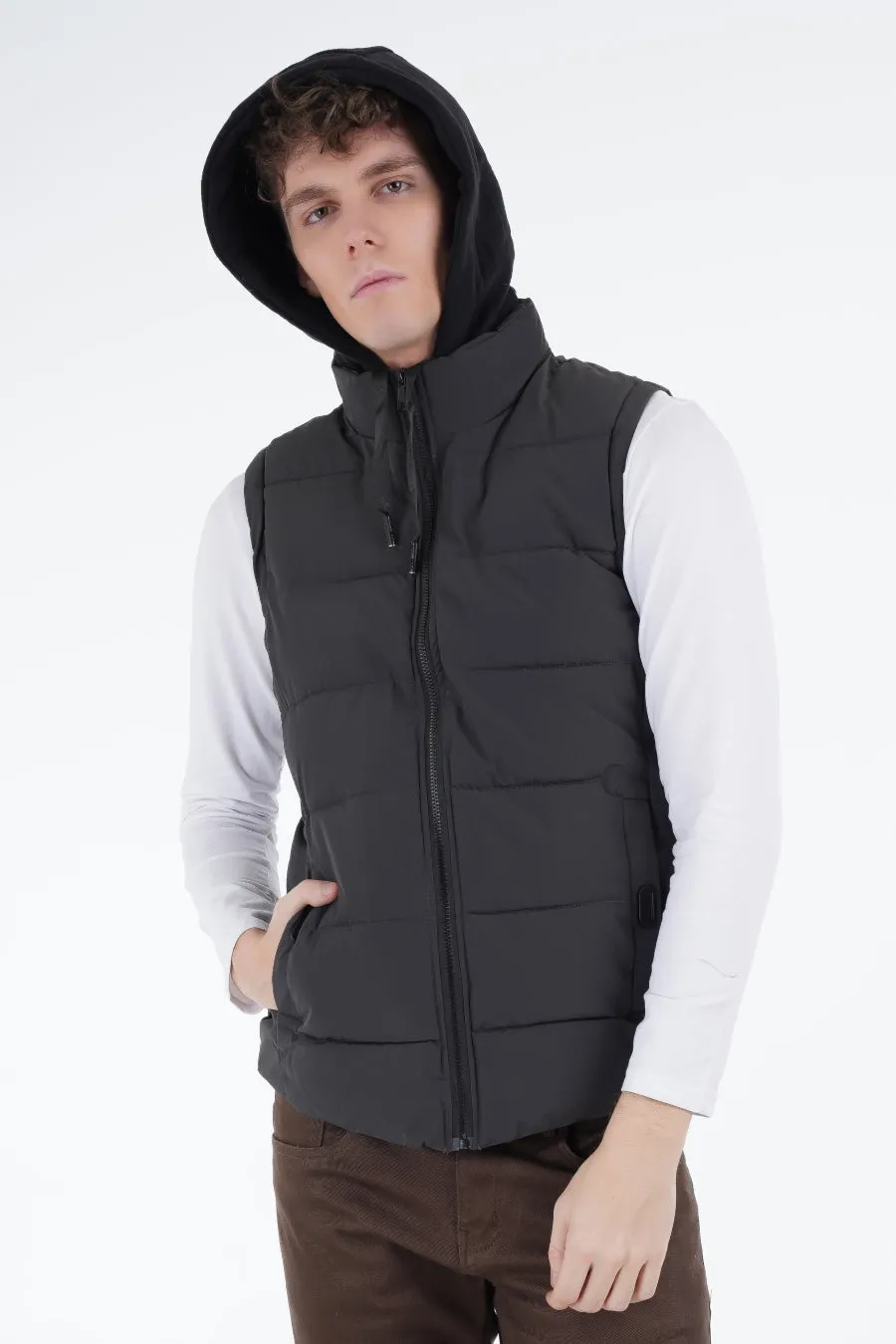 Grey Puffer Gilet