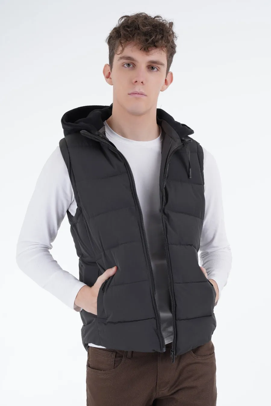 Grey Puffer Gilet