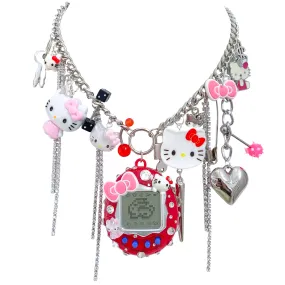 Hello Kitty Cyber Pet Charm Necklace