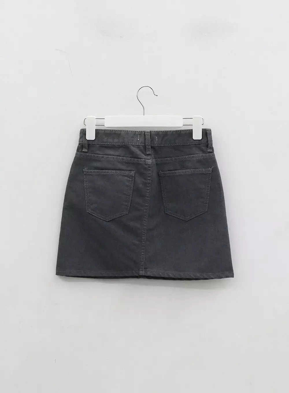 High Waist Cotton Mini Skirt OJ327