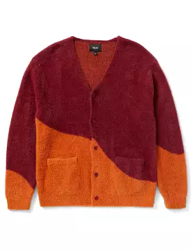 Huf Womens Merged Cardigan Berry