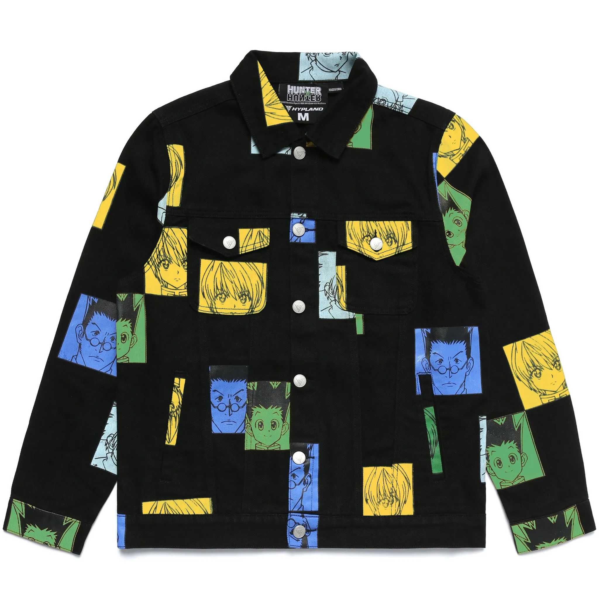 HXH COLOR DENIM JACKET (BLACK)