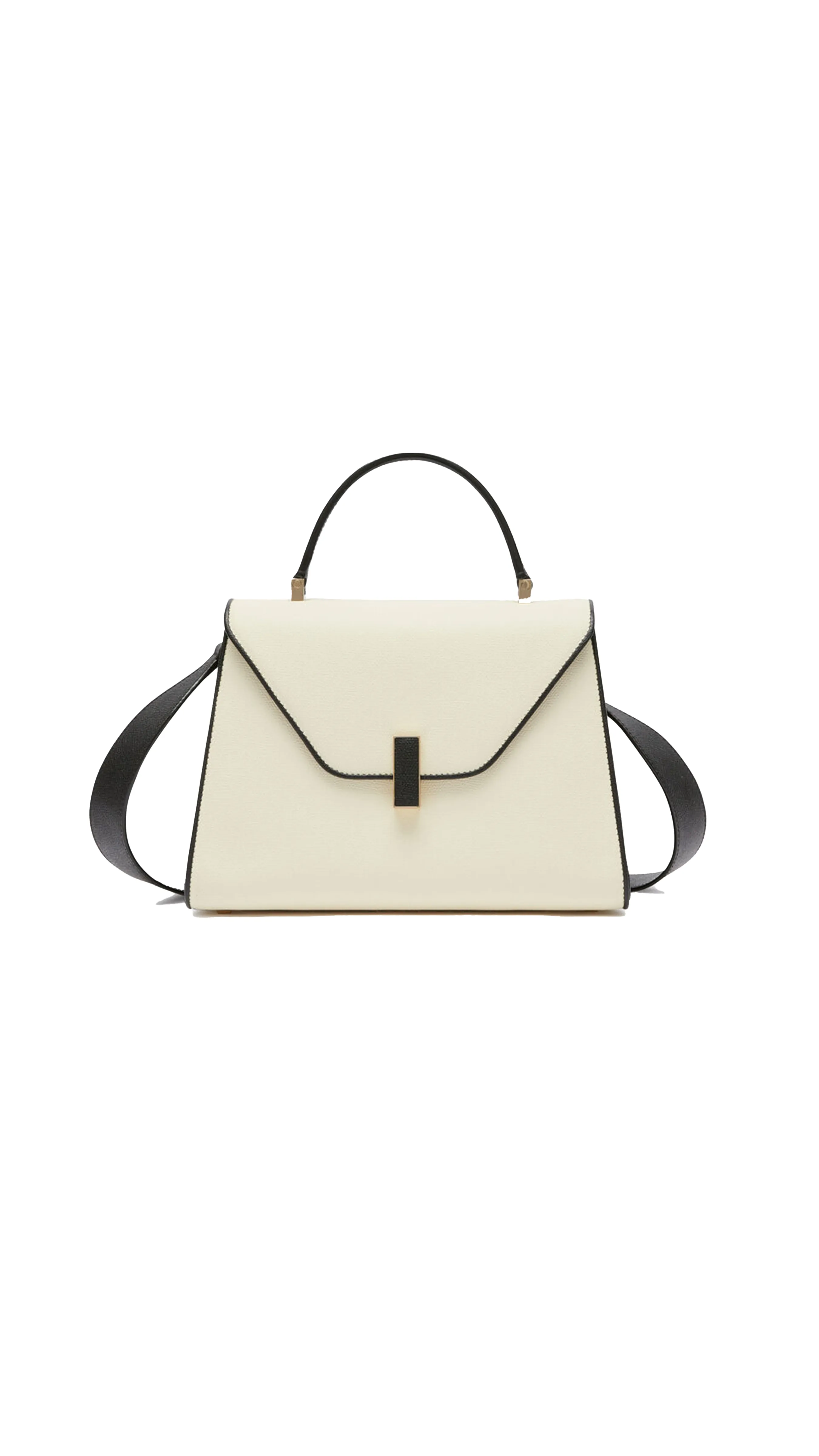 Iside Chiaroscuro Medium Top Handle Bag - White/Black