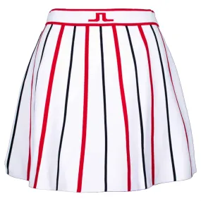 J Lindeberg River Knitted Ladies Golf Skirt White