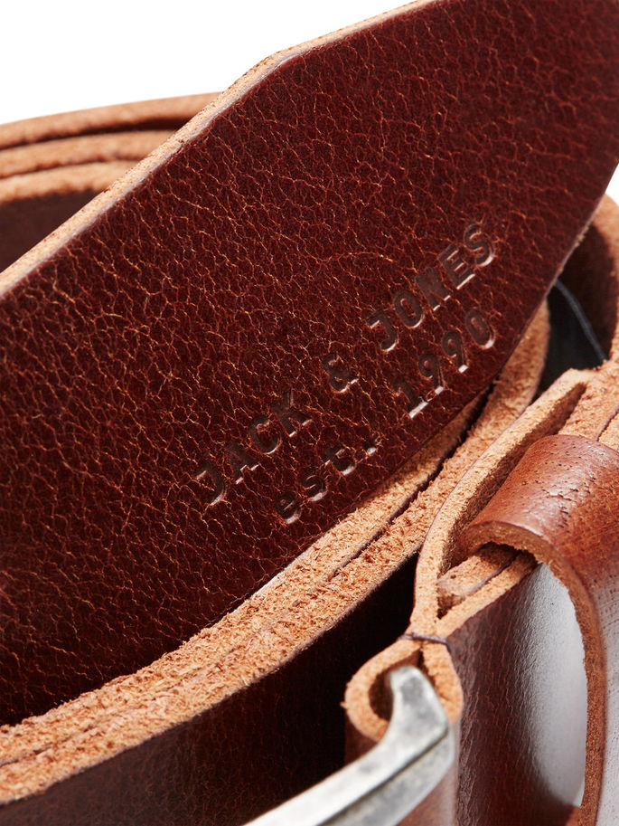 Jack & Jones Mens Leather Belt 'JACPAUL'