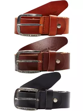 Jack & Jones Mens Leather Belt 'JACPAUL'