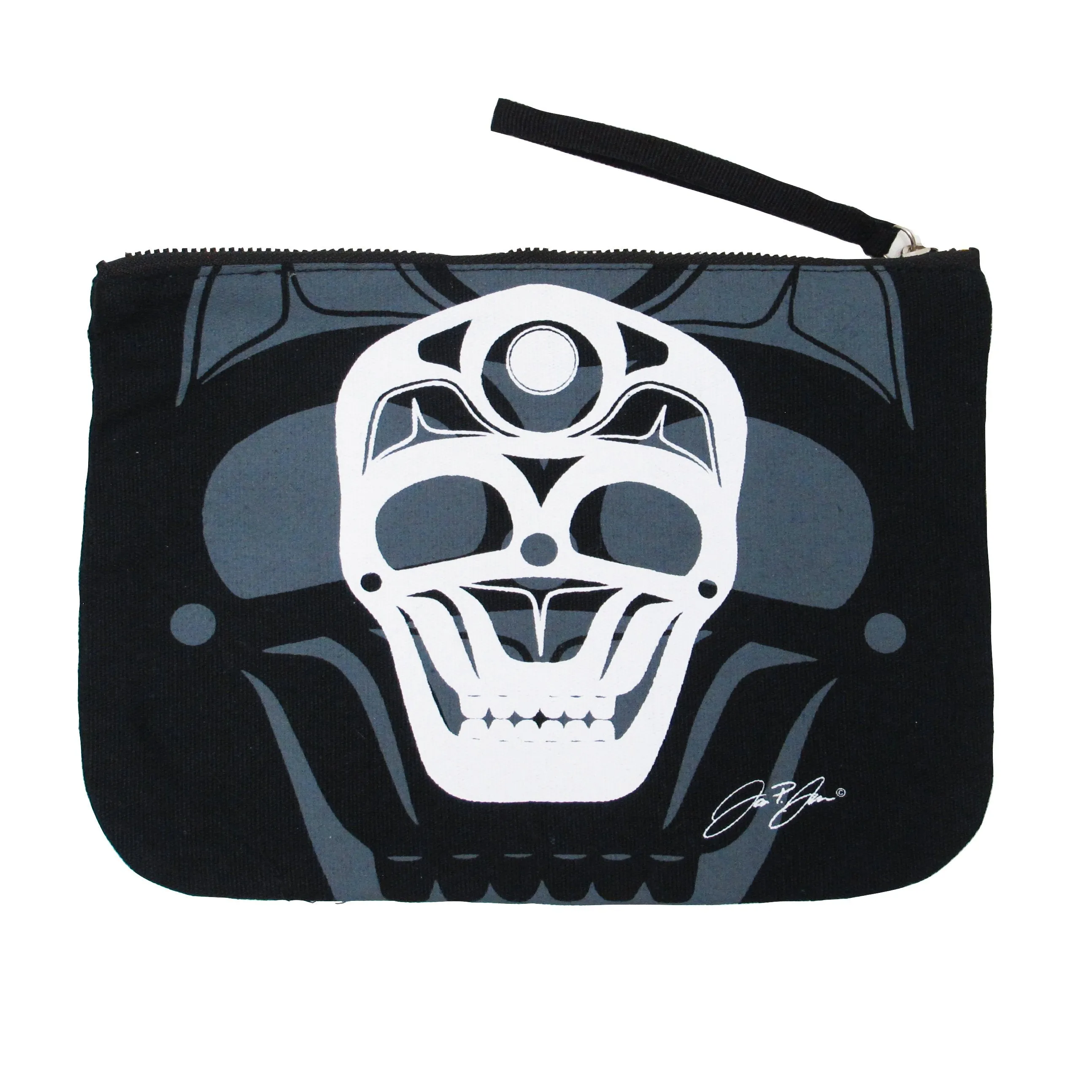 James Johnson Skull Eco Zip Pouch