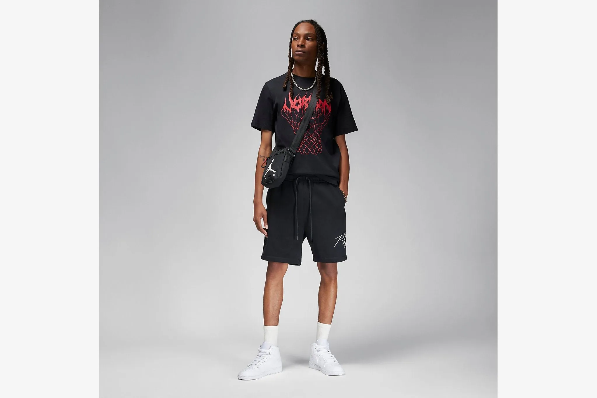 Jordan Essential Flight Fleece Shorts M - Black