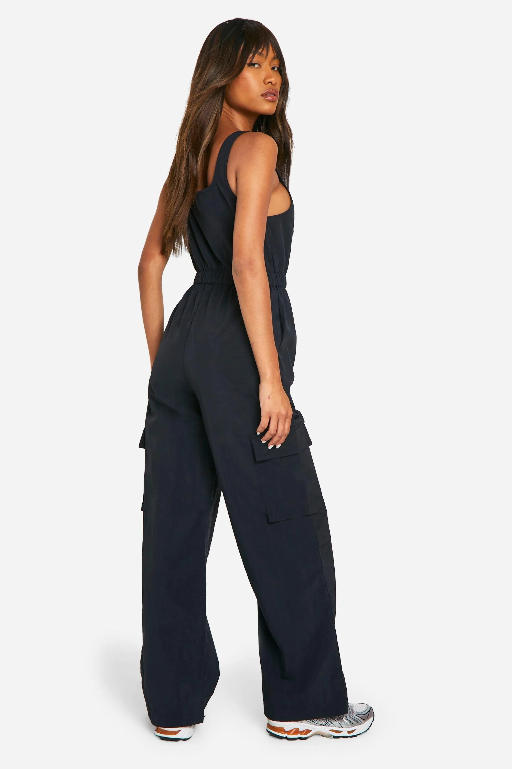 Jumpsuits | Cargo Woven Utility Scoop Jumpsuit | boohoo