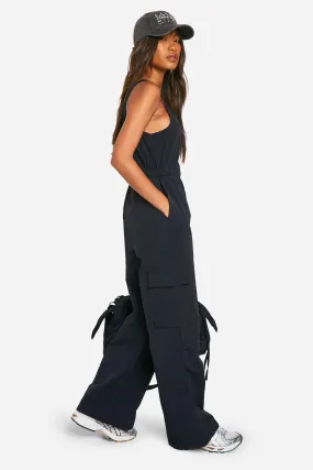 Jumpsuits | Cargo Woven Utility Scoop Jumpsuit | boohoo