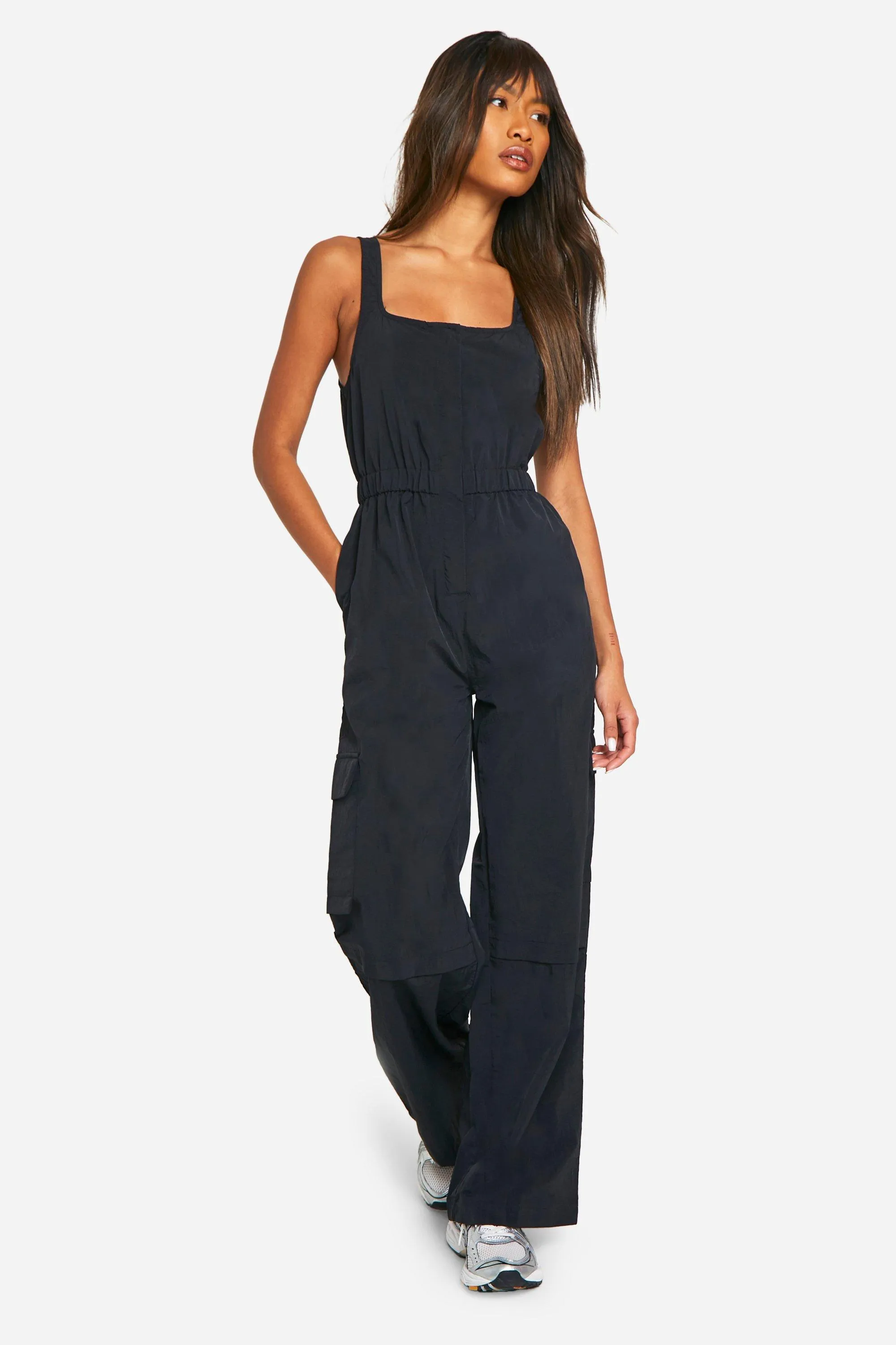 Jumpsuits | Cargo Woven Utility Scoop Jumpsuit | boohoo