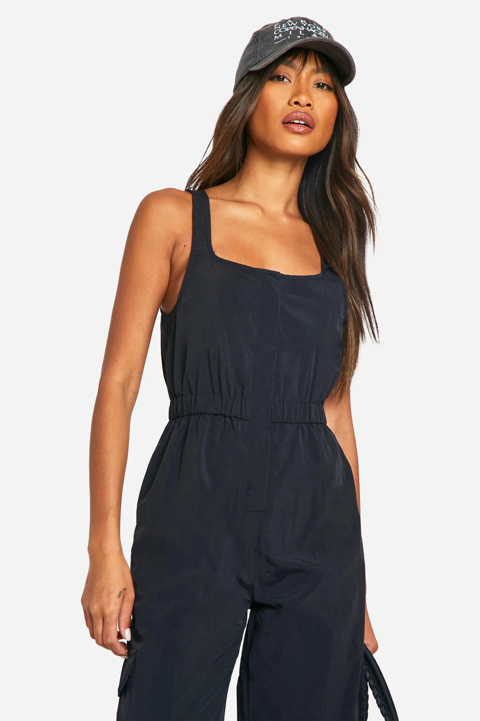 Jumpsuits | Cargo Woven Utility Scoop Jumpsuit | boohoo