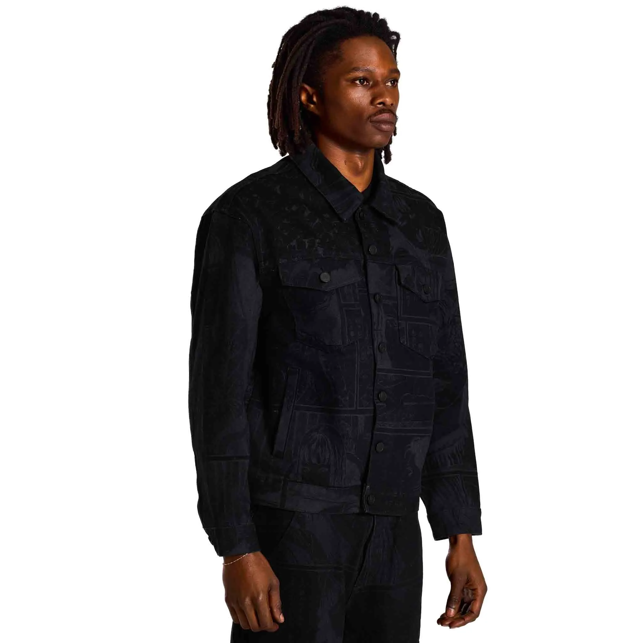 JUNJI ITO DENIM TRUCKER JACKET (BLACK)