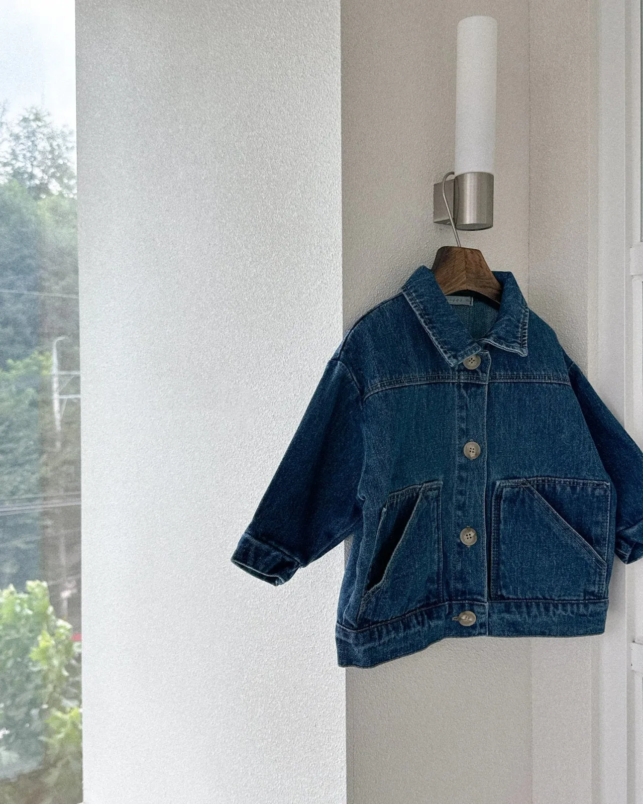 Kids Anggo Double Pocket Jacket (3-6y) - Denim