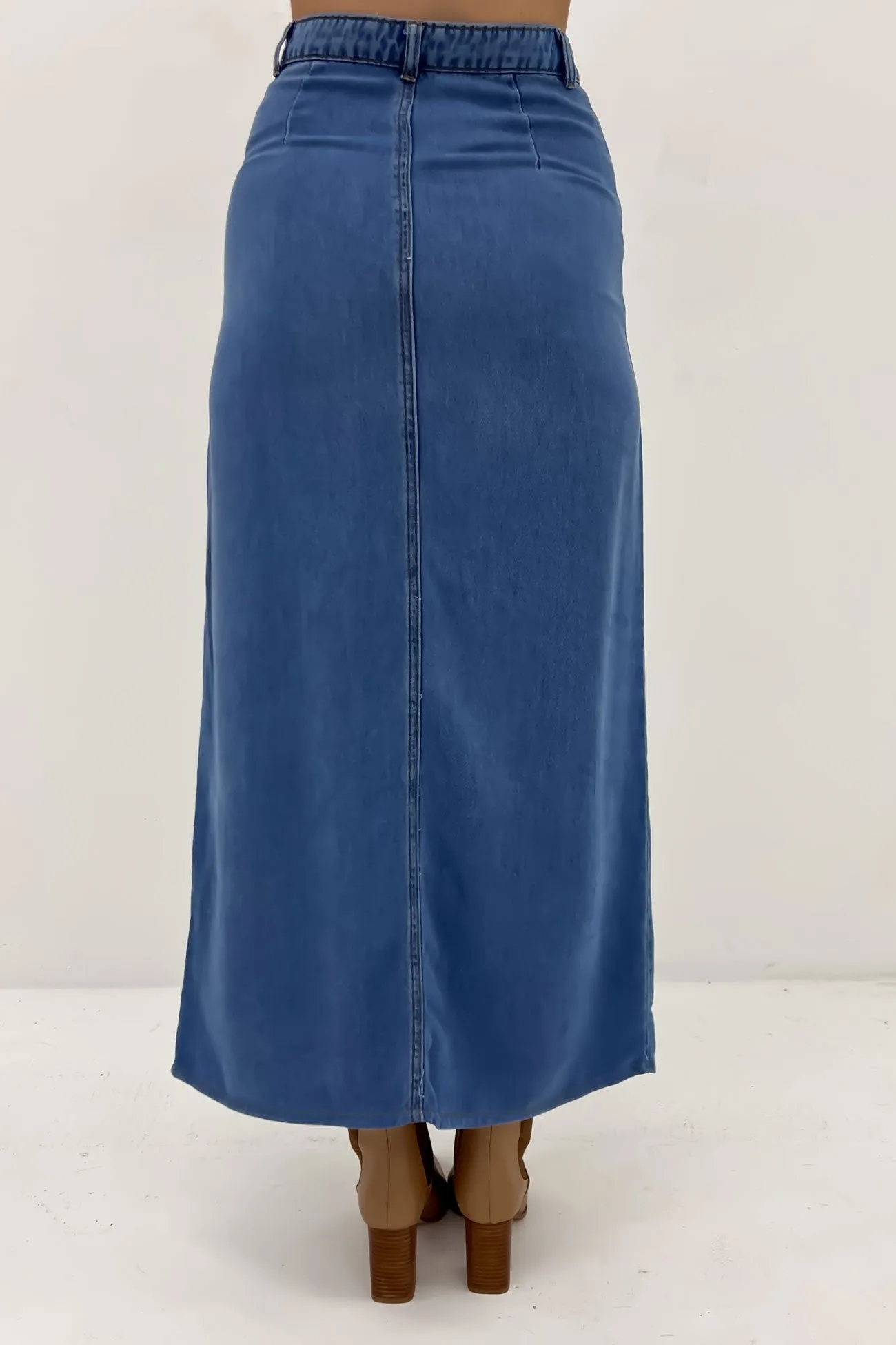 Kingsten Maxi Skirt Blue