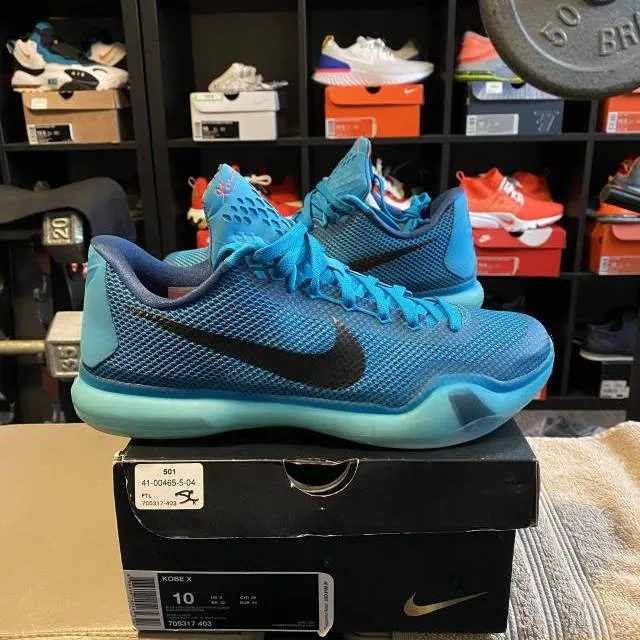 Kobe X 6am Flight - Kobe 7 Blue Lagoon Size 10