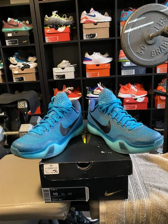 Kobe X 6am Flight - Kobe 7 Blue Lagoon Size 10