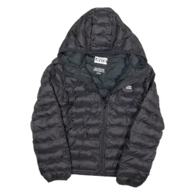 LEVI'S Womens Puffer Jacket Black Hooded S