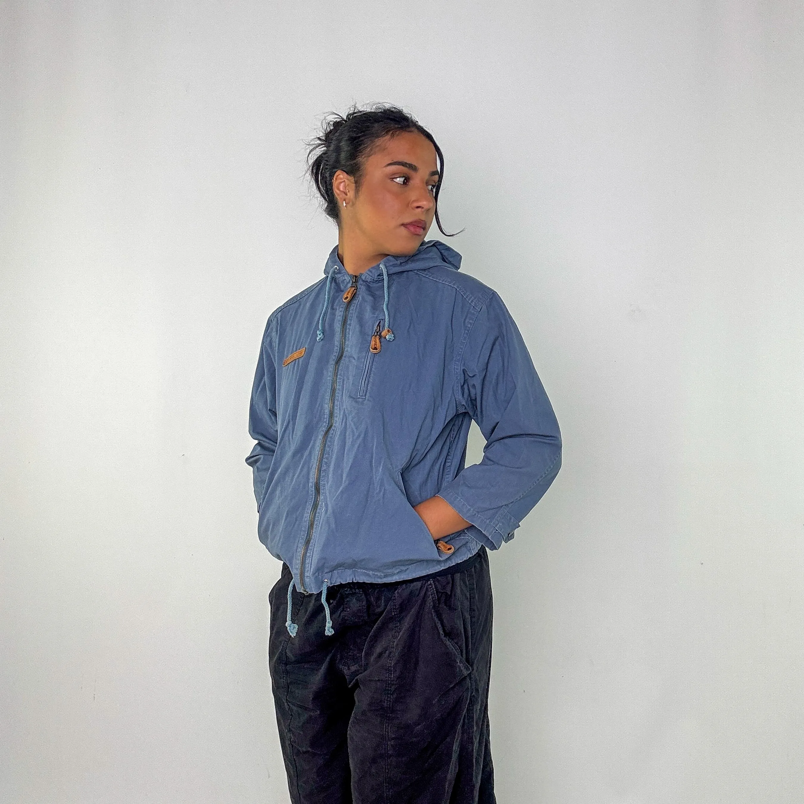 Light Blue y2ks Avirex Denim Jacket (S)