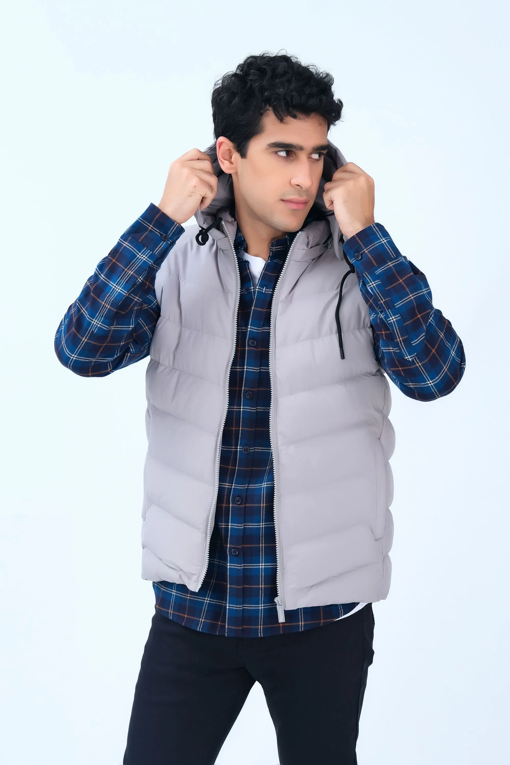 Light Grey Puffer Jacket