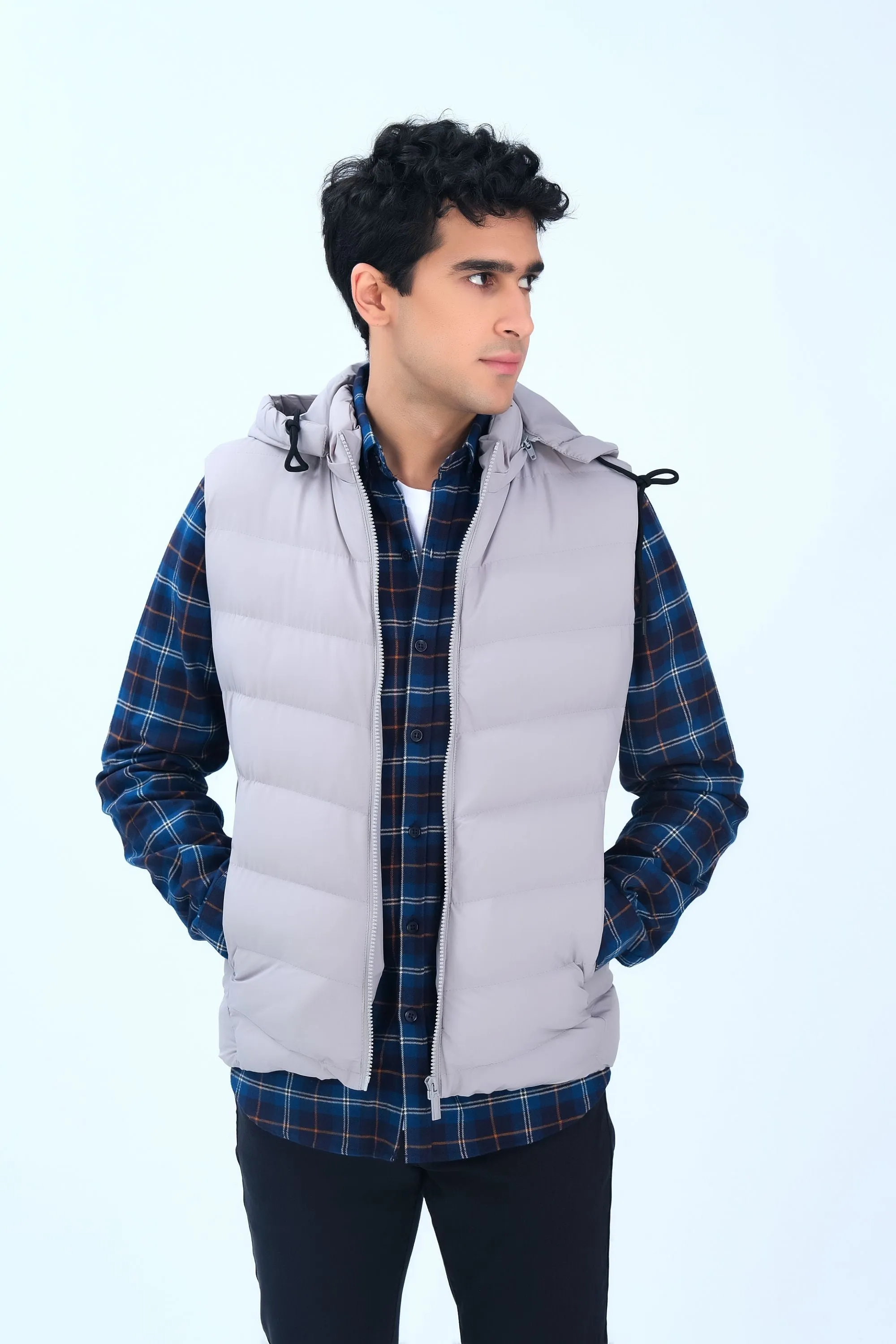 Light Grey Puffer Jacket