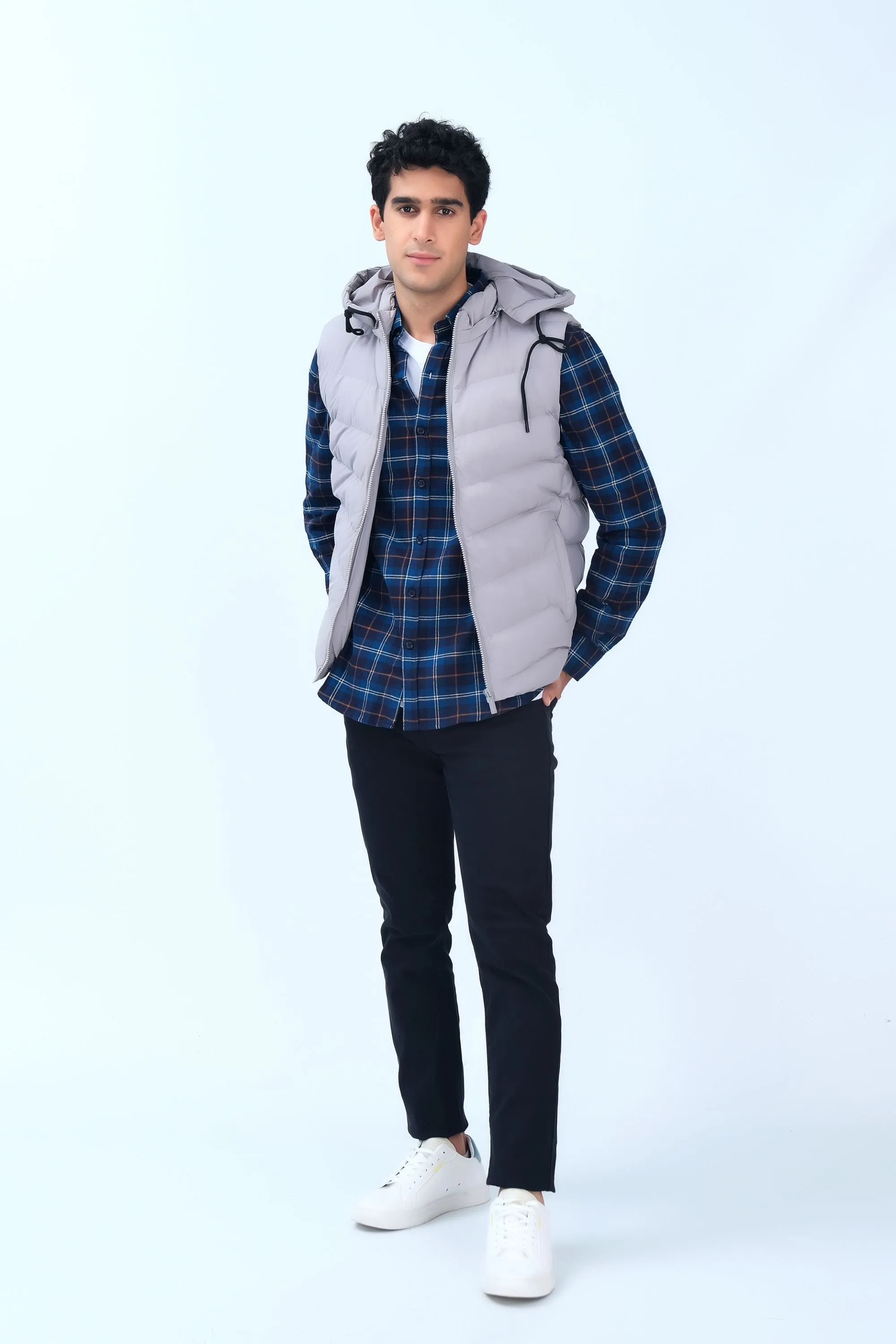 Light Grey Puffer Jacket