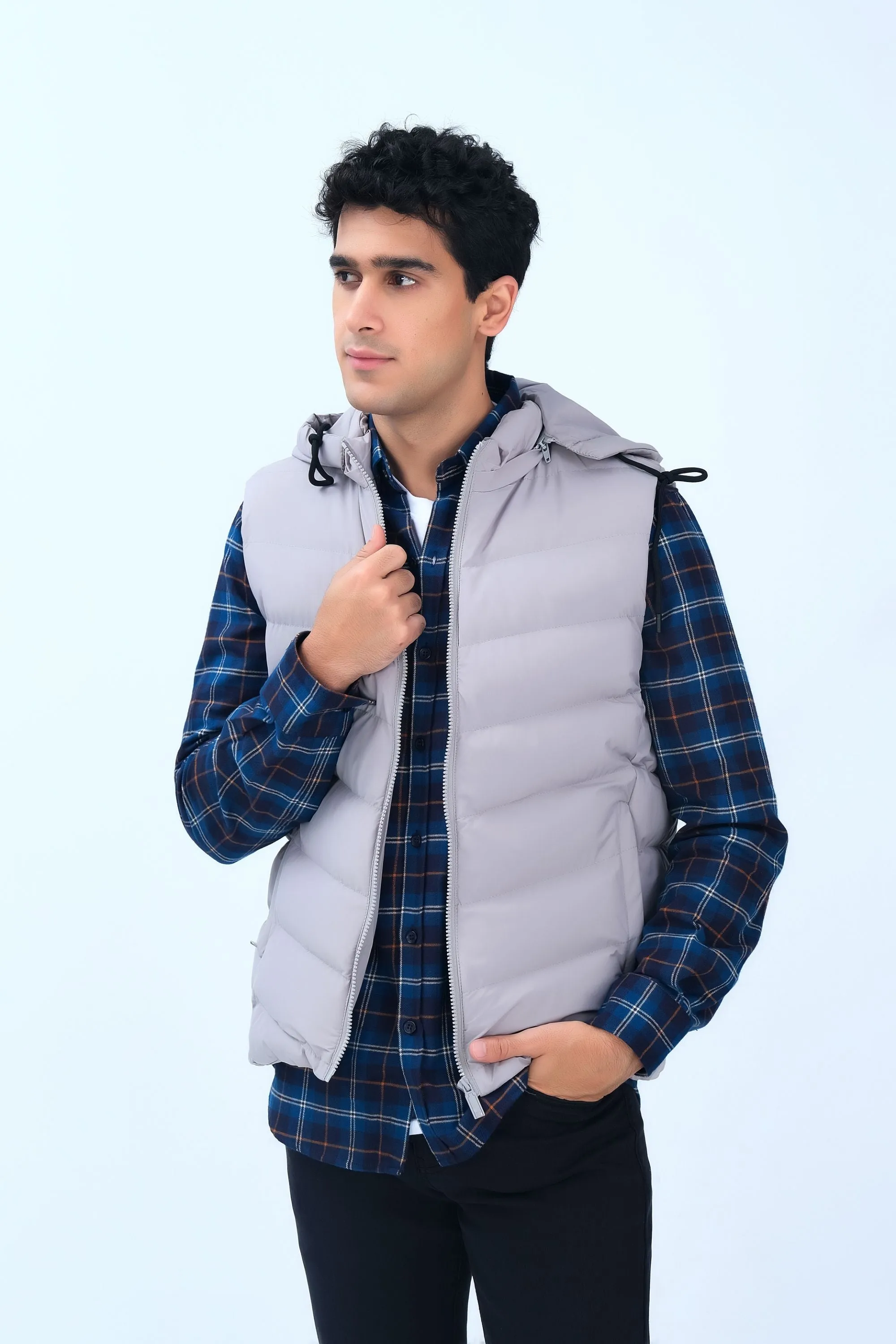 Light Grey Puffer Jacket