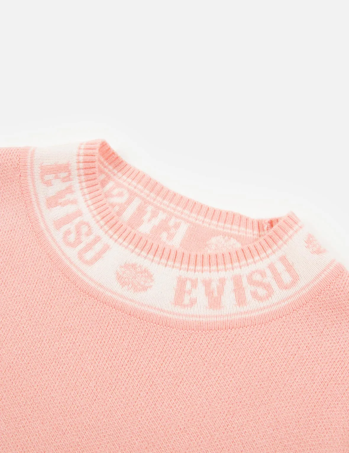 Logo and Kamon Jacquard Knitted Sweater