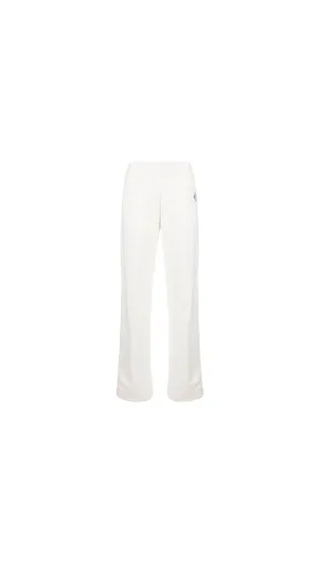 Logo-patch Side-stripe Fleece Track Pants - White