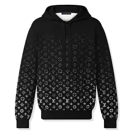 Louis Vuitton Monogram Gradient Knit Black Hoodie