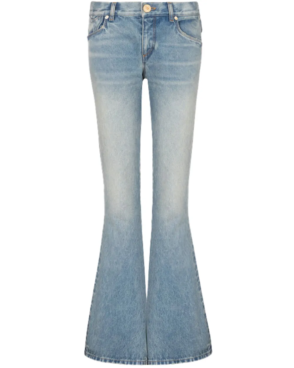 Low Rise Western Crop Bootcut Jean in Bleu