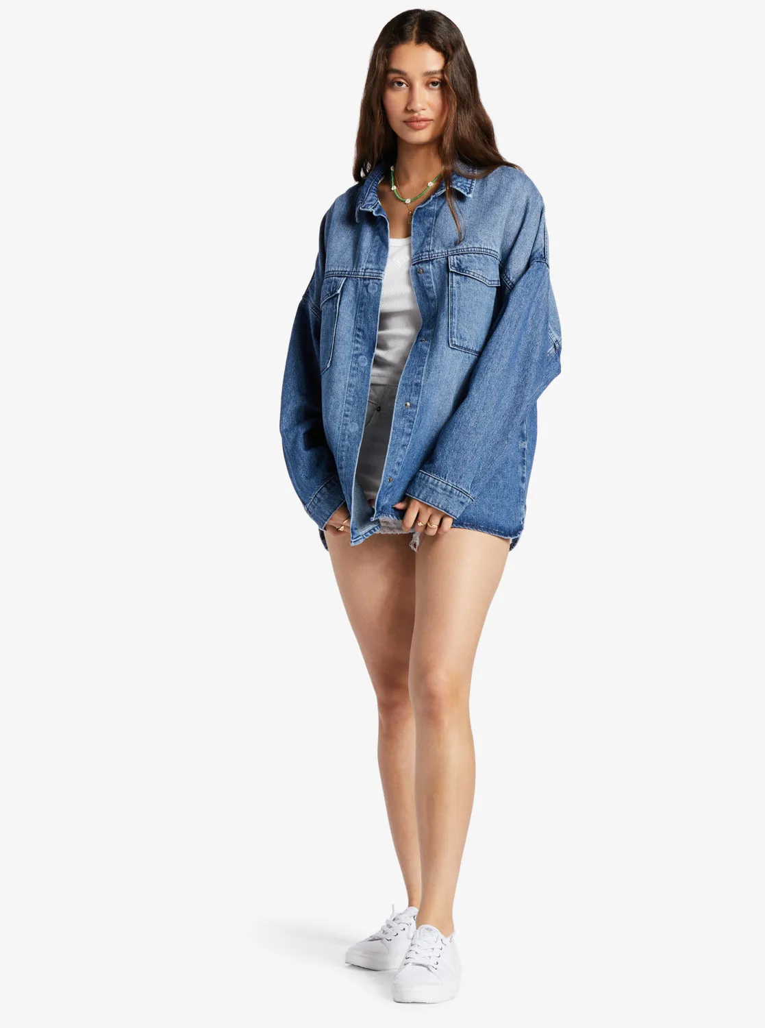 Main Character Denim Jacket - Medium Blue