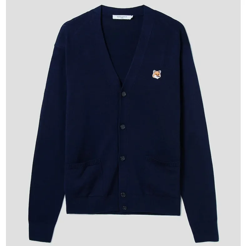 MAISON KITSUNE  |Unisex Wool Street Style Long Sleeves Plain Cardigans