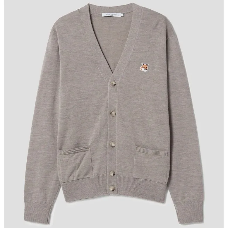 MAISON KITSUNE  |Unisex Wool Street Style Long Sleeves Plain Cardigans