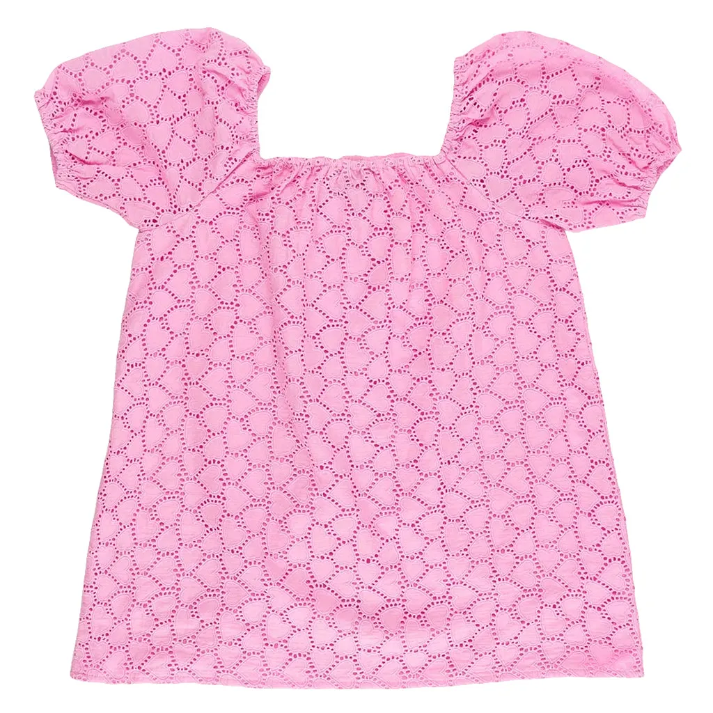 Maison Mangostan Child Sweetheart Dress Pink