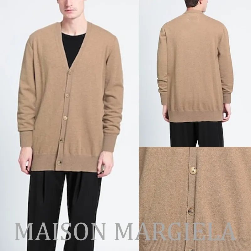 Maison Margiela  |Unisex Wool Street Style Plain Designers Cardigans