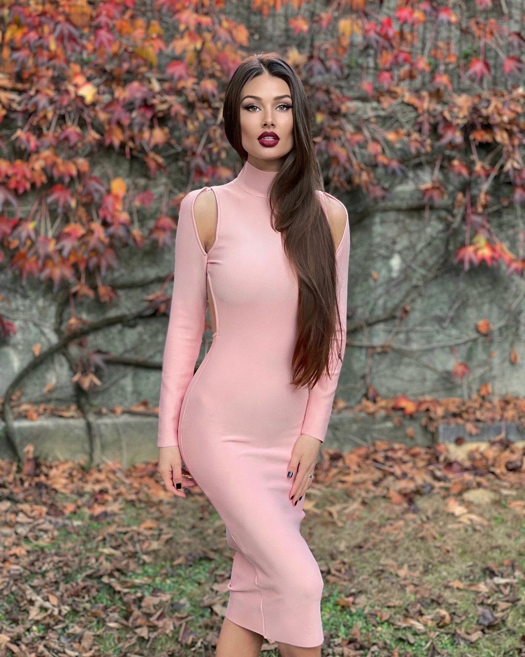 Margot Pink Midi Dress